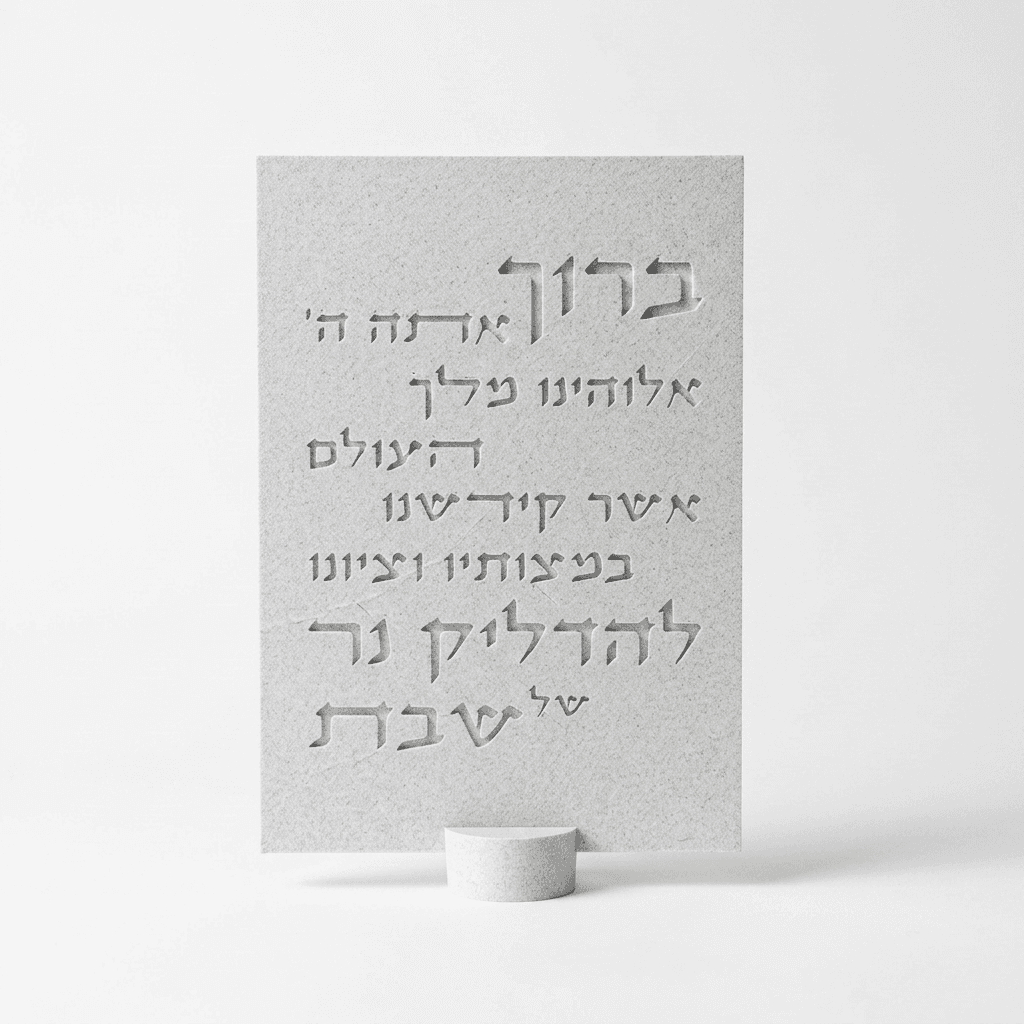 סדר הדלקת נרות - מלבני